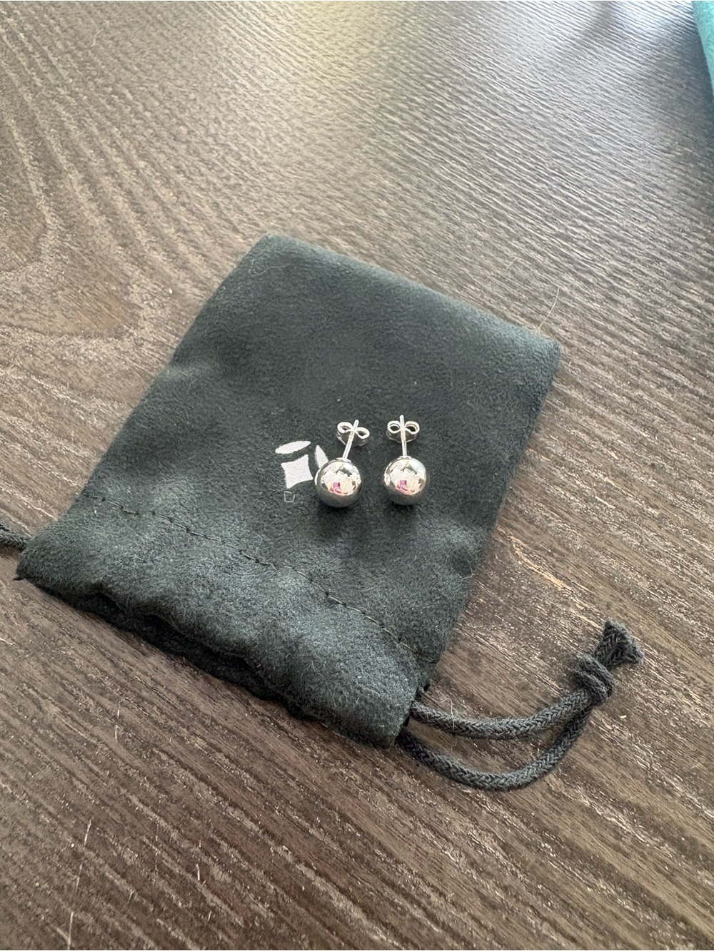 Sterling Silver Ball Stud Earrings - Silver